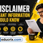 Disclaimer of educrix.com