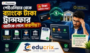 পেইওনিয়ার থেকে ব্যাংকে টাকা ট্রান্সফার - আটকে গেলে করণীয় কি কি