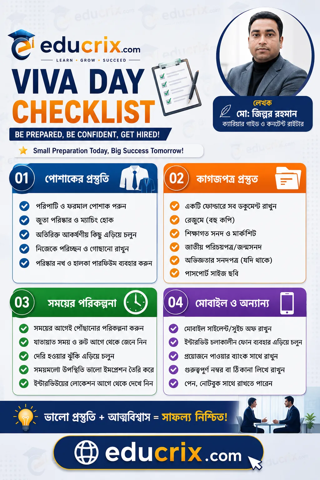 ভাইভার দিনের করণীয়